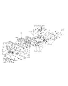 Frame Assembly 72-Inch Diagram and Parts List for M72-CT 53AL8CT8050-28-HP-3Cylinder-OHV Cub Cadet Lawn Tractor
